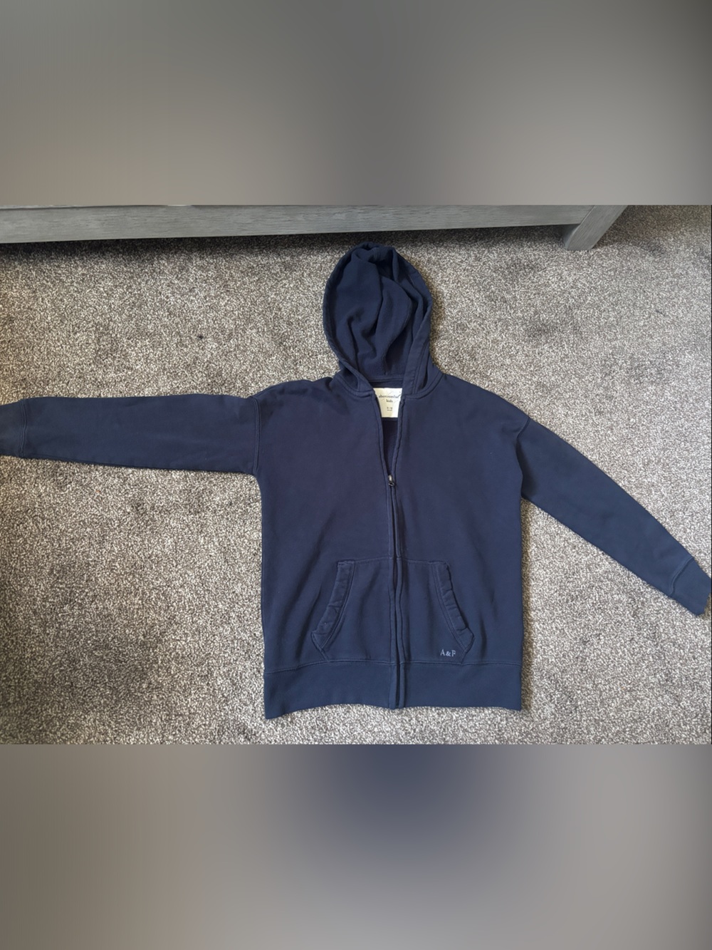 abercrombie kids Navy Zip-Up Hoodie